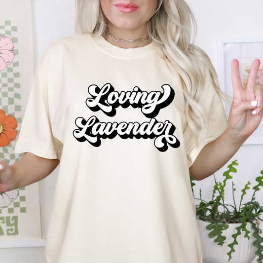 Loving Lavender Ivory Comfort Tee