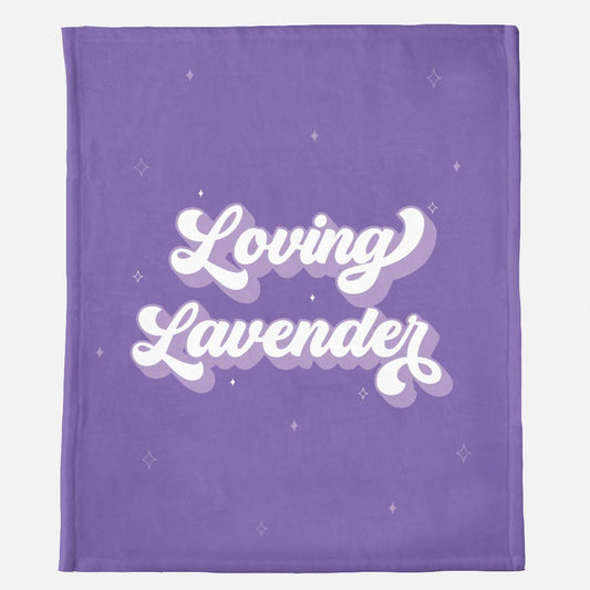 Loving Lavender Dark Minky Blanket