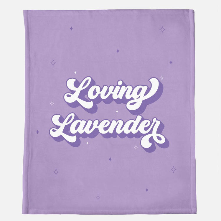 Loving Lavender Light Minky Blanket