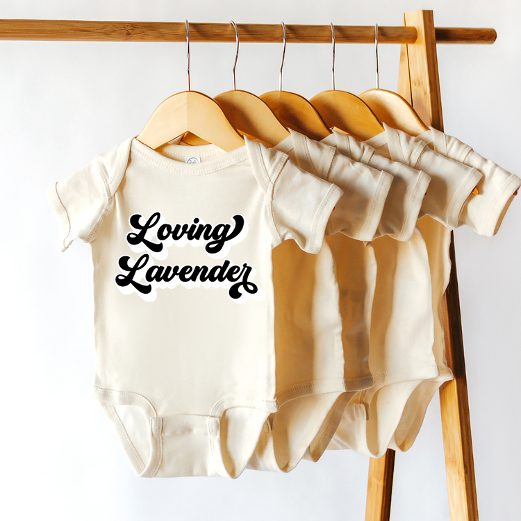 Black Loving Lavender Natural Onesie/Tee