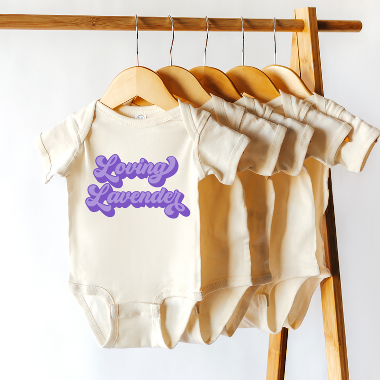 Purple Loving Lavender Natural Onesie/Tee